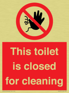 This toilet is closed for cleaning